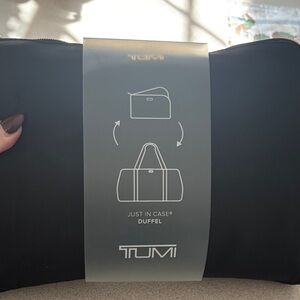 TUMI Classic Black Duffel Bag- packable